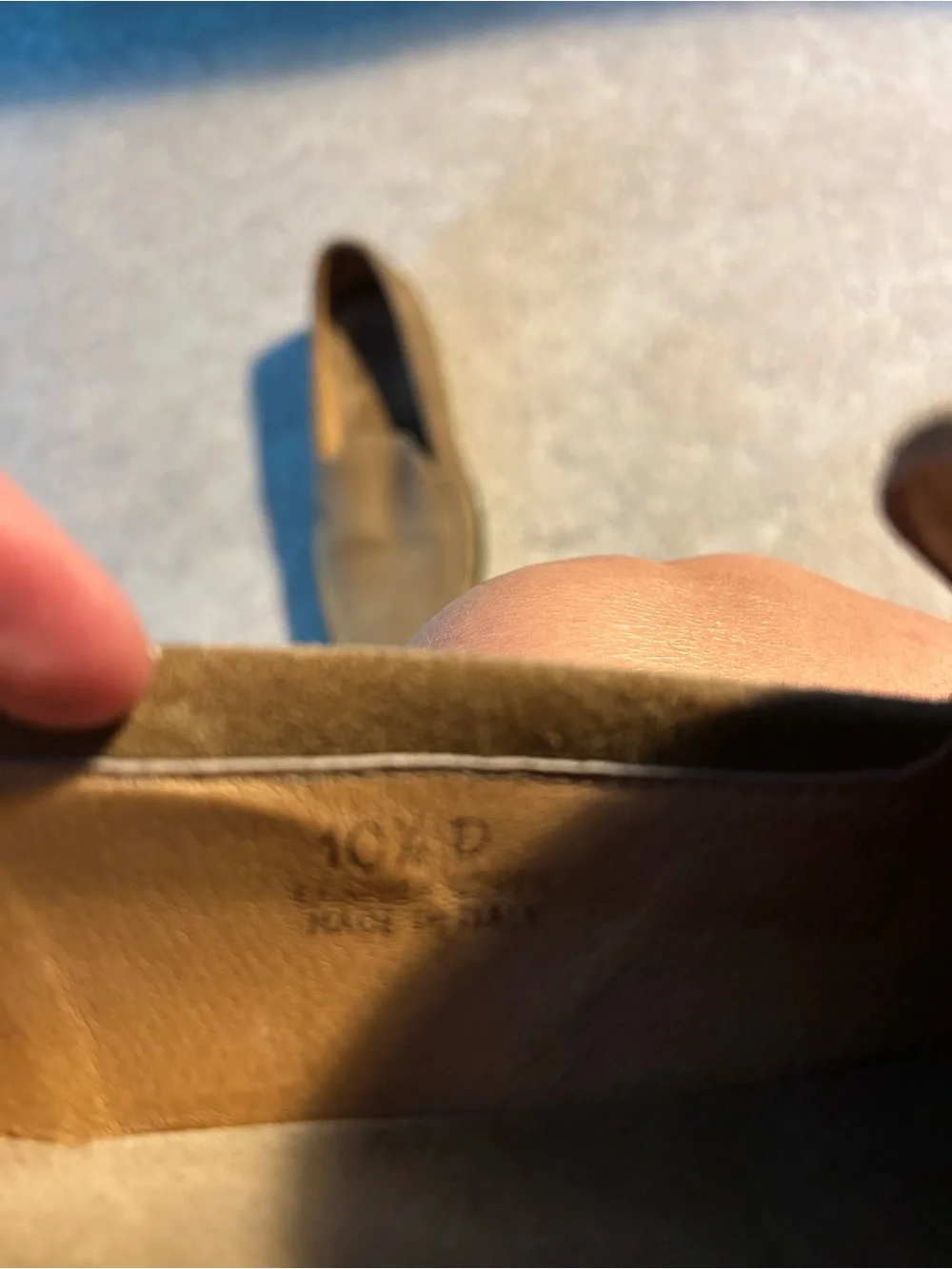 Banana Republic Men's Suede Loafers in Taupe Brown